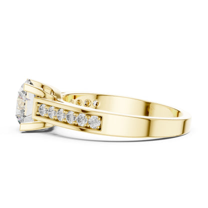 PureCarat 14K Rose Gold Round Lab-Grown Diamond Women’s Ring