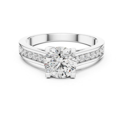 PureCarat 14K Rose Gold Round Lab-Grown Diamond Women’s Ring