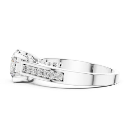 PureCarat 14K Rose Gold Round Lab-Grown Diamond Women’s Ring