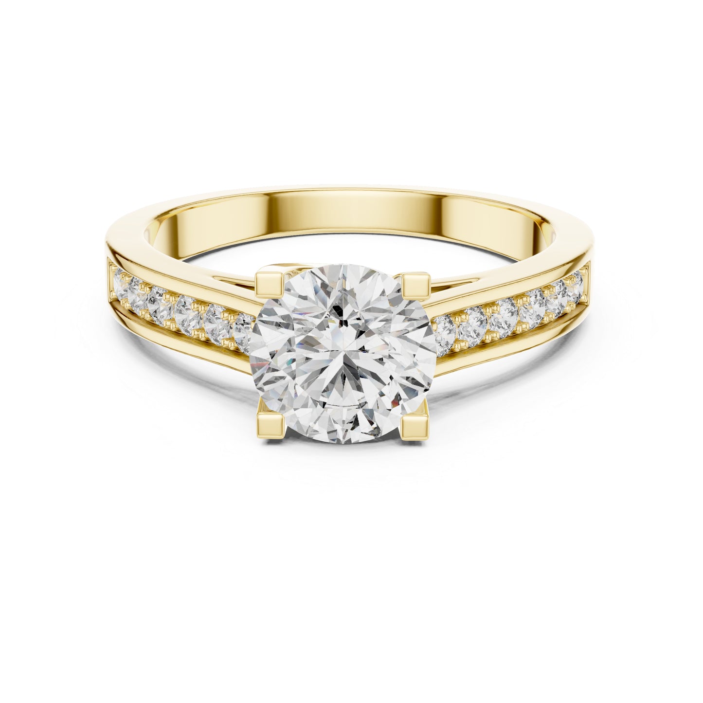 PureCarat 14K Rose Gold Round Lab-Grown Diamond Women’s Ring