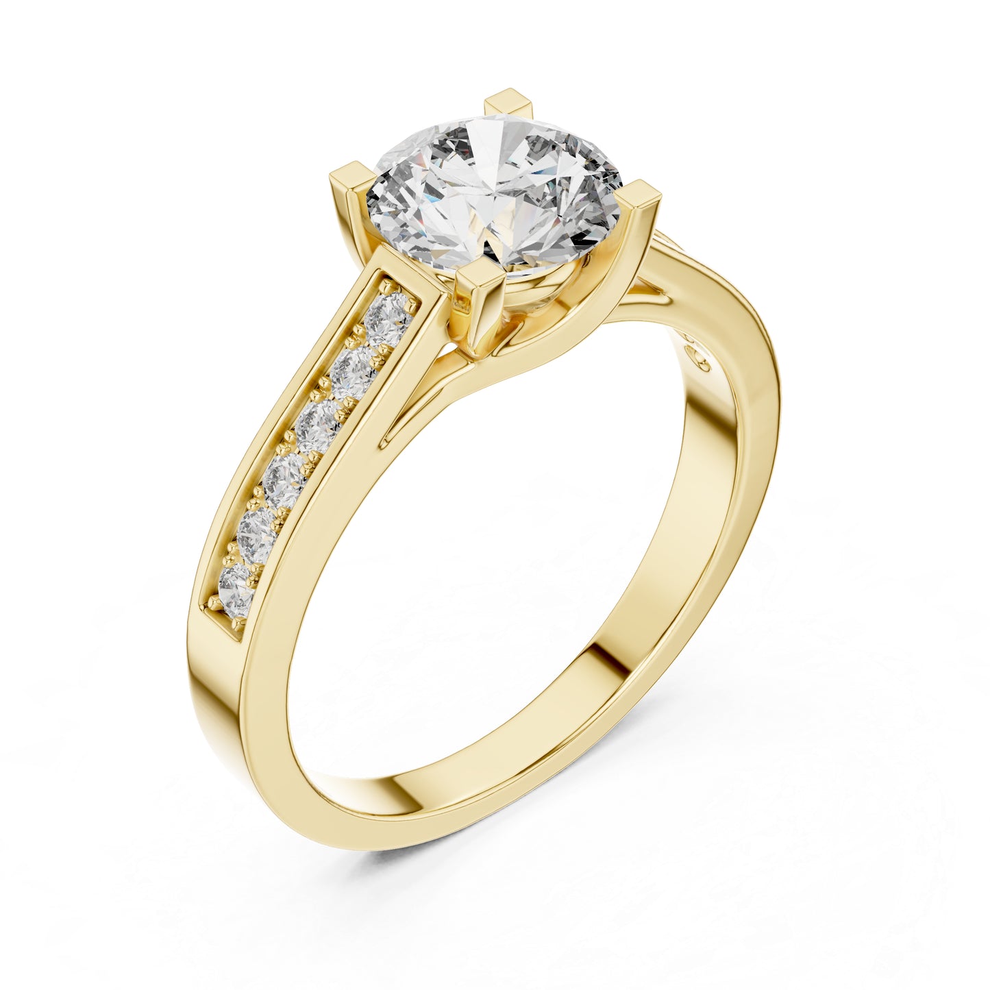 PureCarat 14K Rose Gold Round Lab-Grown Diamond Women’s Ring