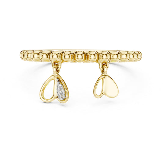 14K Yellow Gold Round Lab-Grown Diamond Ring for Women | Wedding Wear | Pure Carat