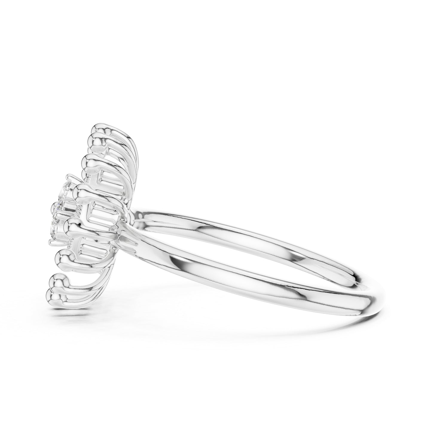 18K Rose Gold Round Lab-Grown Diamond Drop Ring for Women | Anniversary Gift | Pure Carat