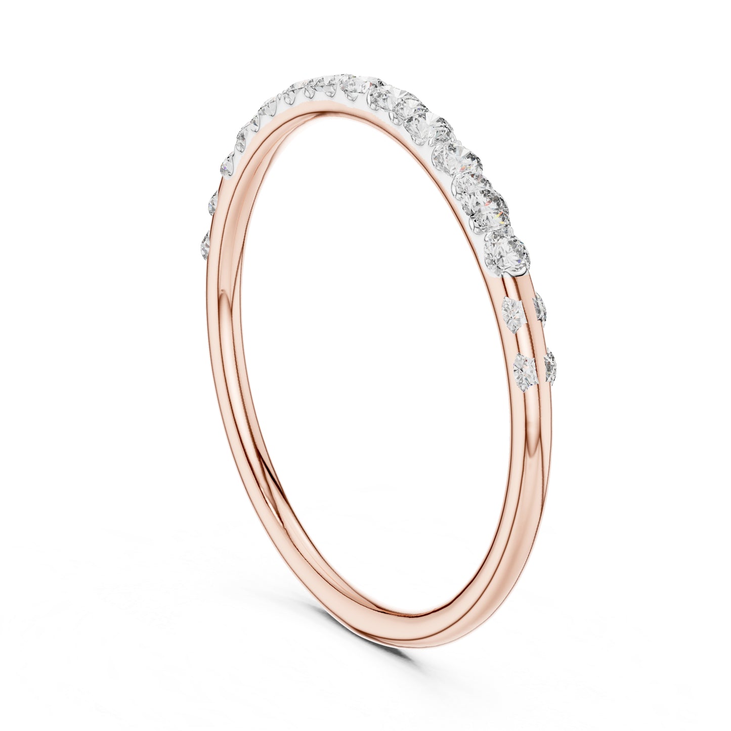 18K White Gold Round Lab-Grown Diamond Drop Ring for Women | Bridal Wear | Pure Carat