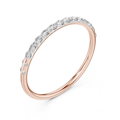 18K White Gold Round Lab-Grown Diamond Drop Ring for Women | Bridal Wear | Pure Carat