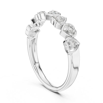14K White Gold Round Lab-Grown Diamond Engagement Ring for Women | Pure Carat
