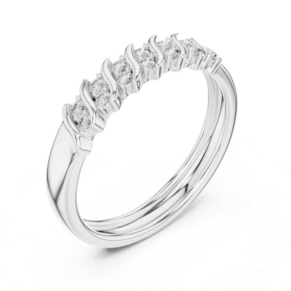 14K Yellow Gold Round Lab-Grown Diamond Drop Ring for Women | Office Wear | Pure Carat