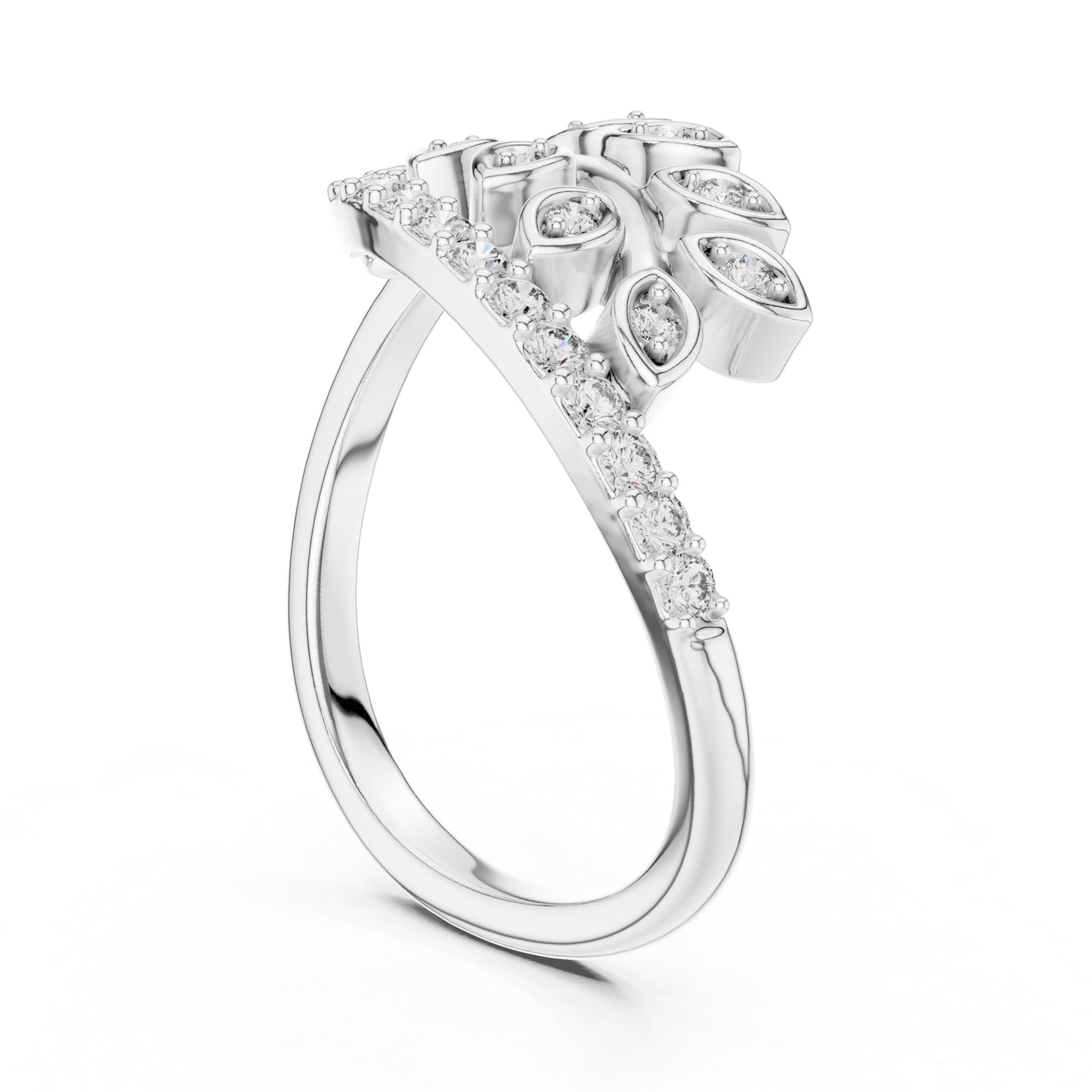 18K Yellow Gold Round Lab-Grown Diamond Ring for Women | Wedding Wear | Pure Carat