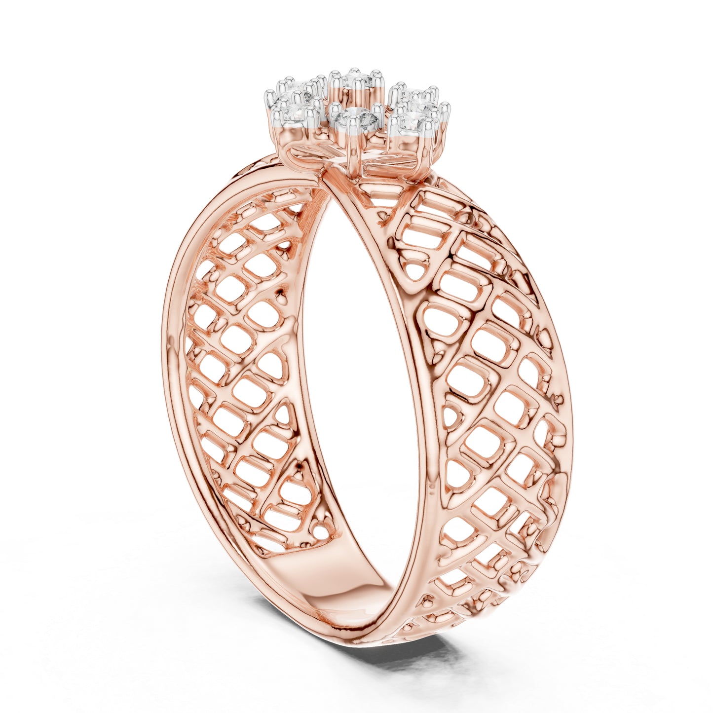 14K White Gold Round Cut Diamond Engagement Ring for Women | Engagement Wear | Pure Carat