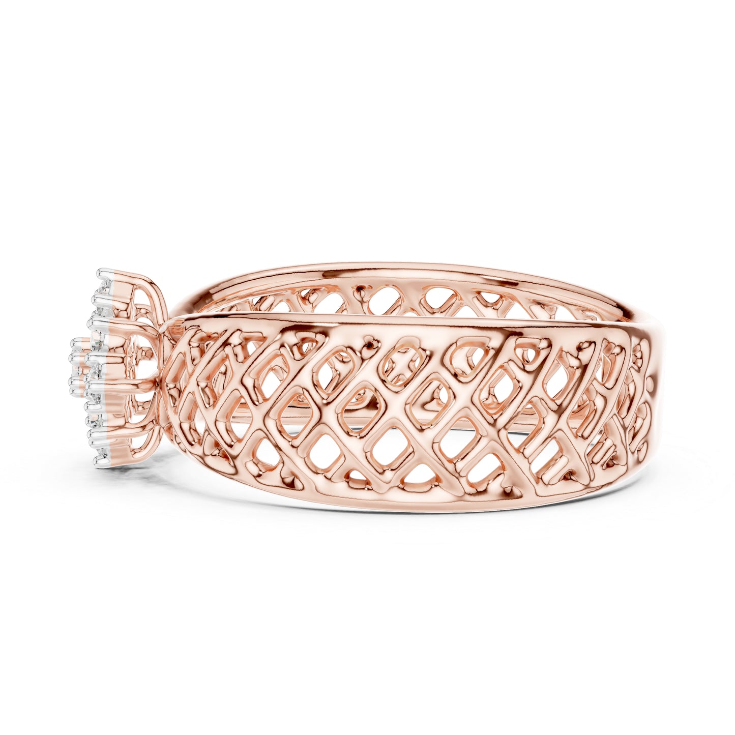 14K White Gold Round Cut Diamond Engagement Ring for Women | Engagement Wear | Pure Carat