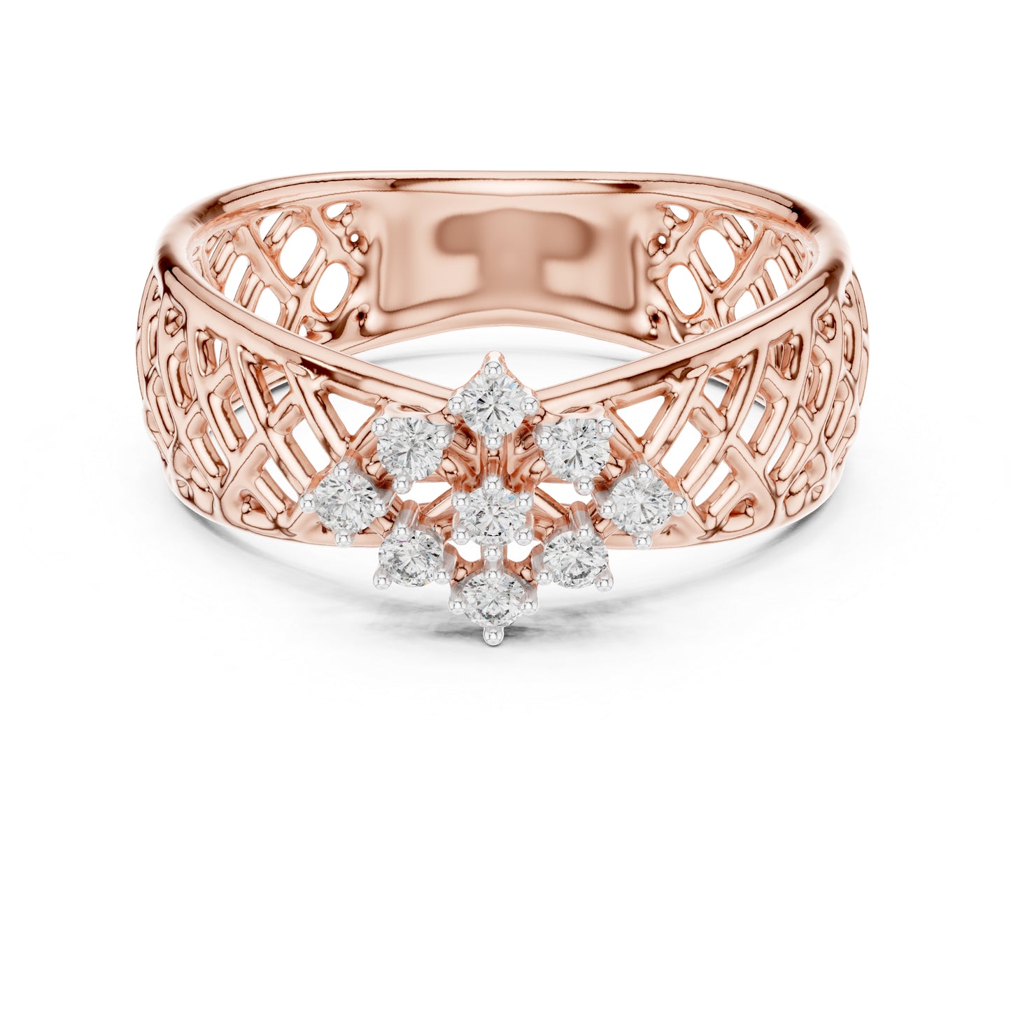 14K White Gold Round Cut Diamond Engagement Ring for Women | Engagement Wear | Pure Carat