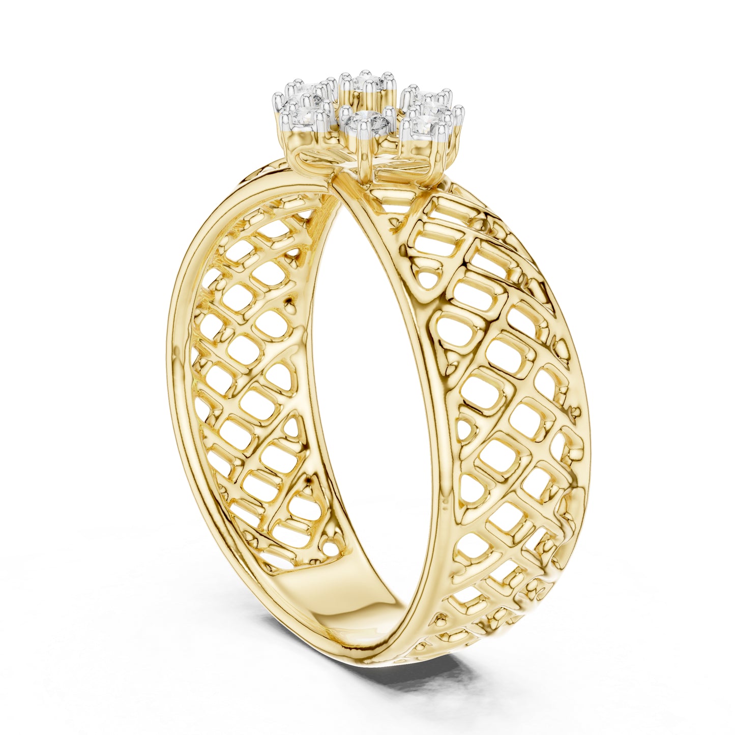 14K White Gold Round Cut Diamond Engagement Ring for Women | Engagement Wear | Pure Carat