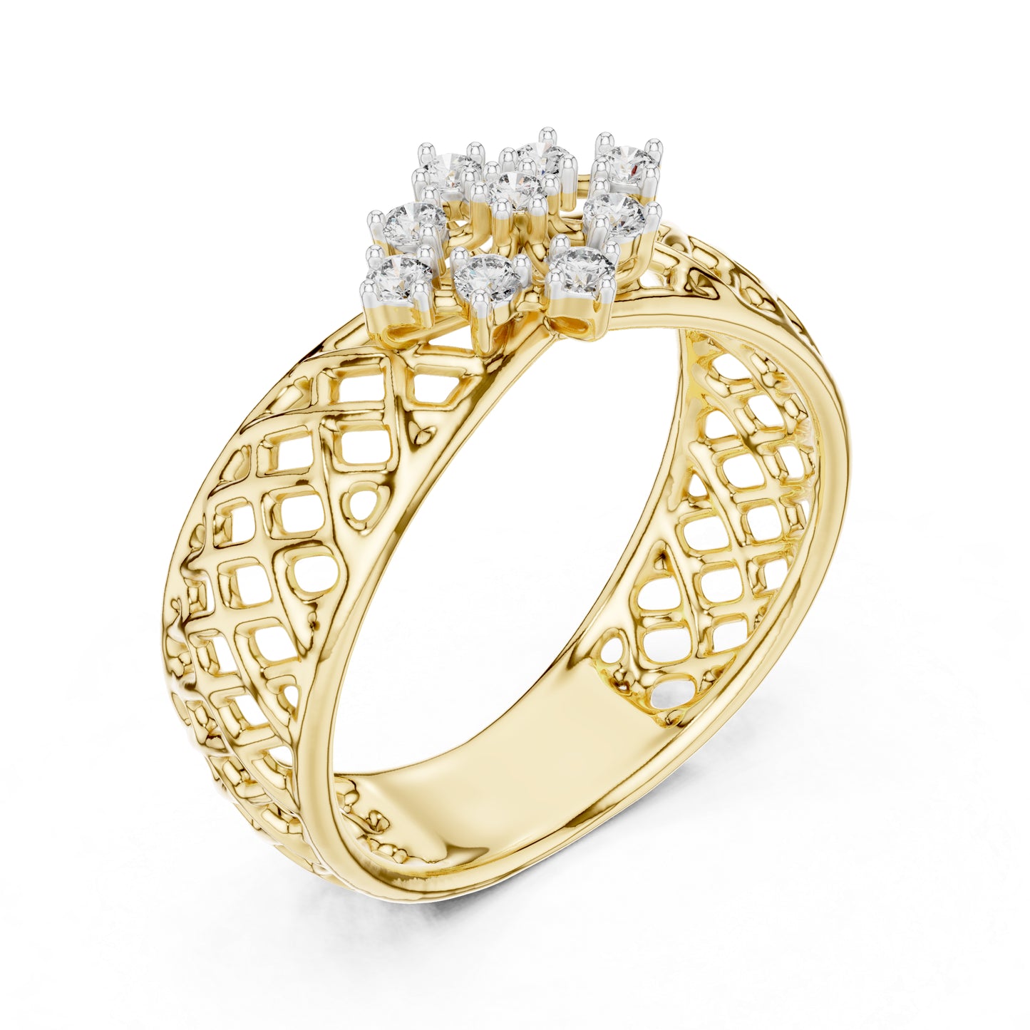 14K White Gold Round Cut Diamond Engagement Ring for Women | Engagement Wear | Pure Carat