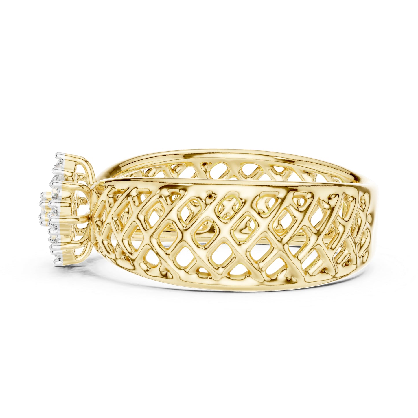 14K White Gold Round Cut Diamond Engagement Ring for Women | Engagement Wear | Pure Carat