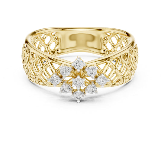 14K White Gold Round Cut Diamond Engagement Ring for Women | Engagement Wear | Pure Carat