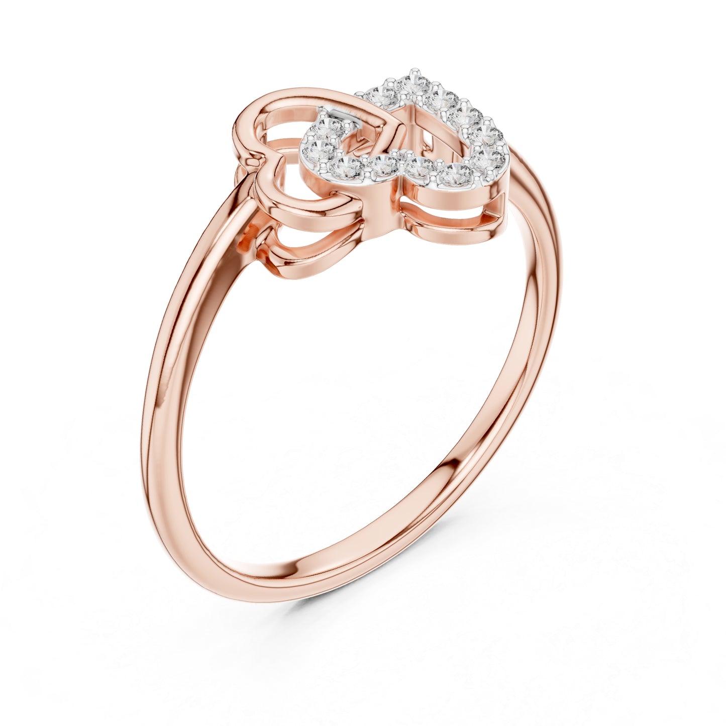 18K White Gold Round Lab-Grown Diamond Ring for Women | Office Wear | Pure Carat