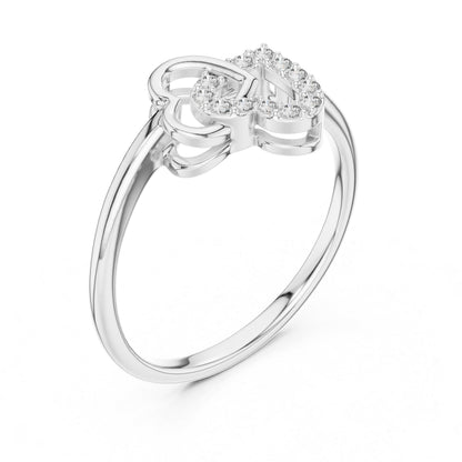 18K White Gold Round Lab-Grown Diamond Ring for Women | Office Wear | Pure Carat