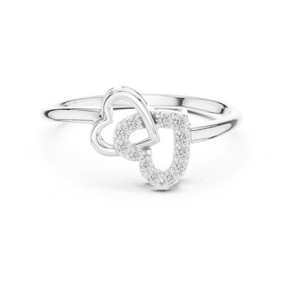 18K White Gold Round Lab-Grown Diamond Ring for Women | Office Wear | Pure Carat