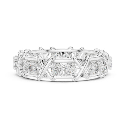 18K Yellow Gold Round Lab-Grown Diamond Drop Ring for Women | Party Wear | Pure Carat