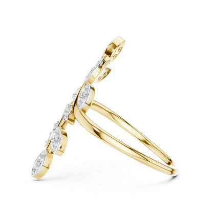 14K Rose Gold Round Lab-Grown Diamond Stud Ring for Women | Everyday Wear | Pure Carat