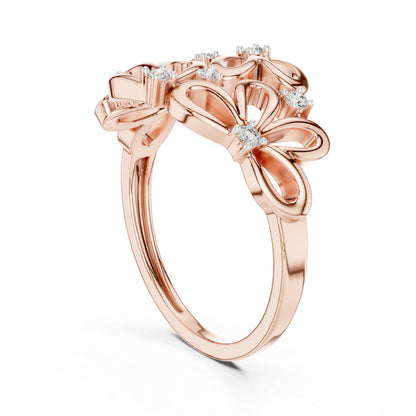 18K Yellow Gold Round Lab-Grown Diamond Ring for Women | Office Wear | Pure Carat