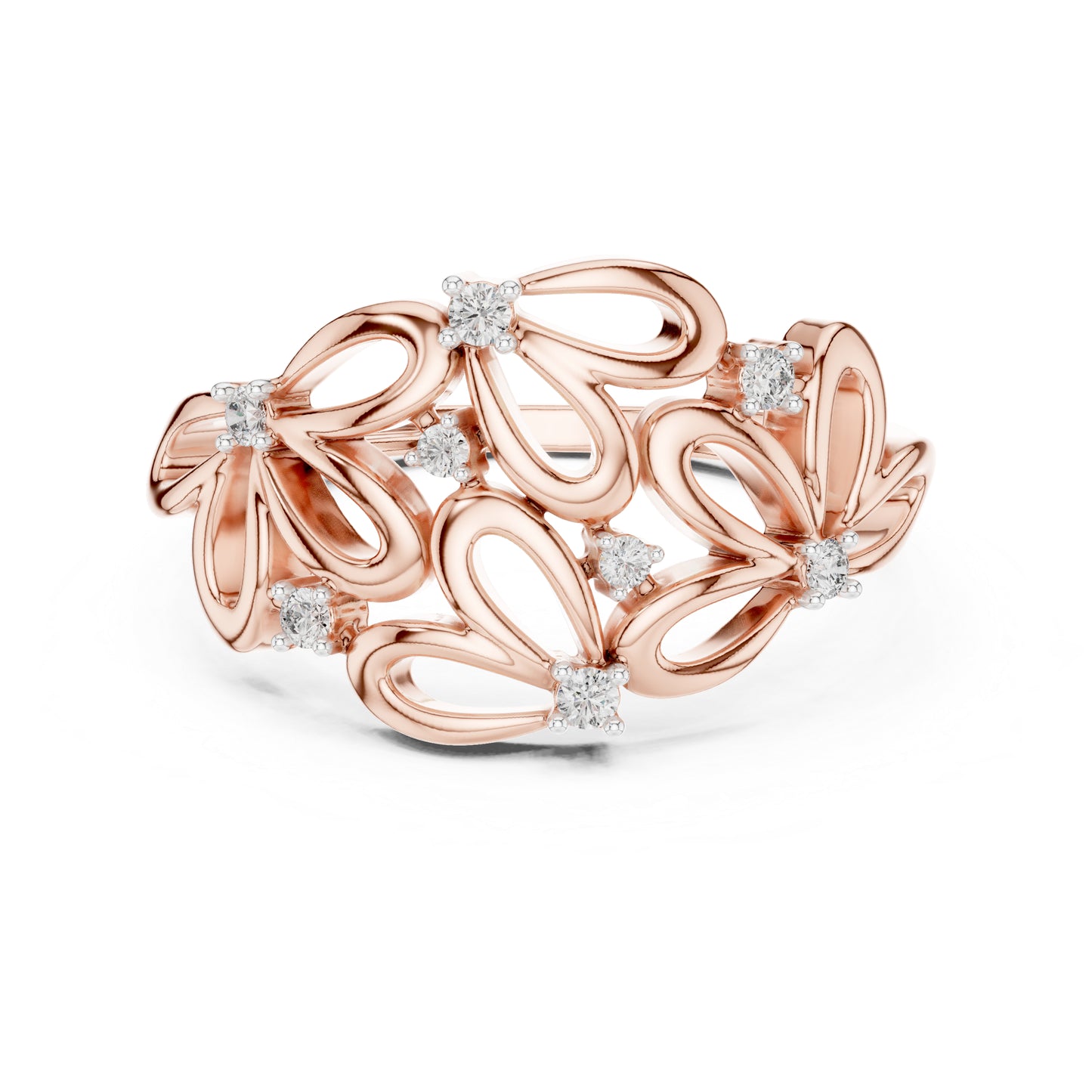 18K Yellow Gold Round Lab-Grown Diamond Ring for Women | Office Wear | Pure Carat