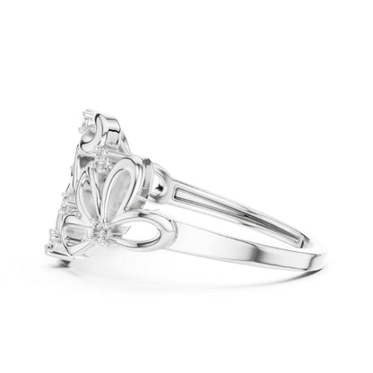 18K Yellow Gold Round Lab-Grown Diamond Ring for Women | Office Wear | Pure Carat