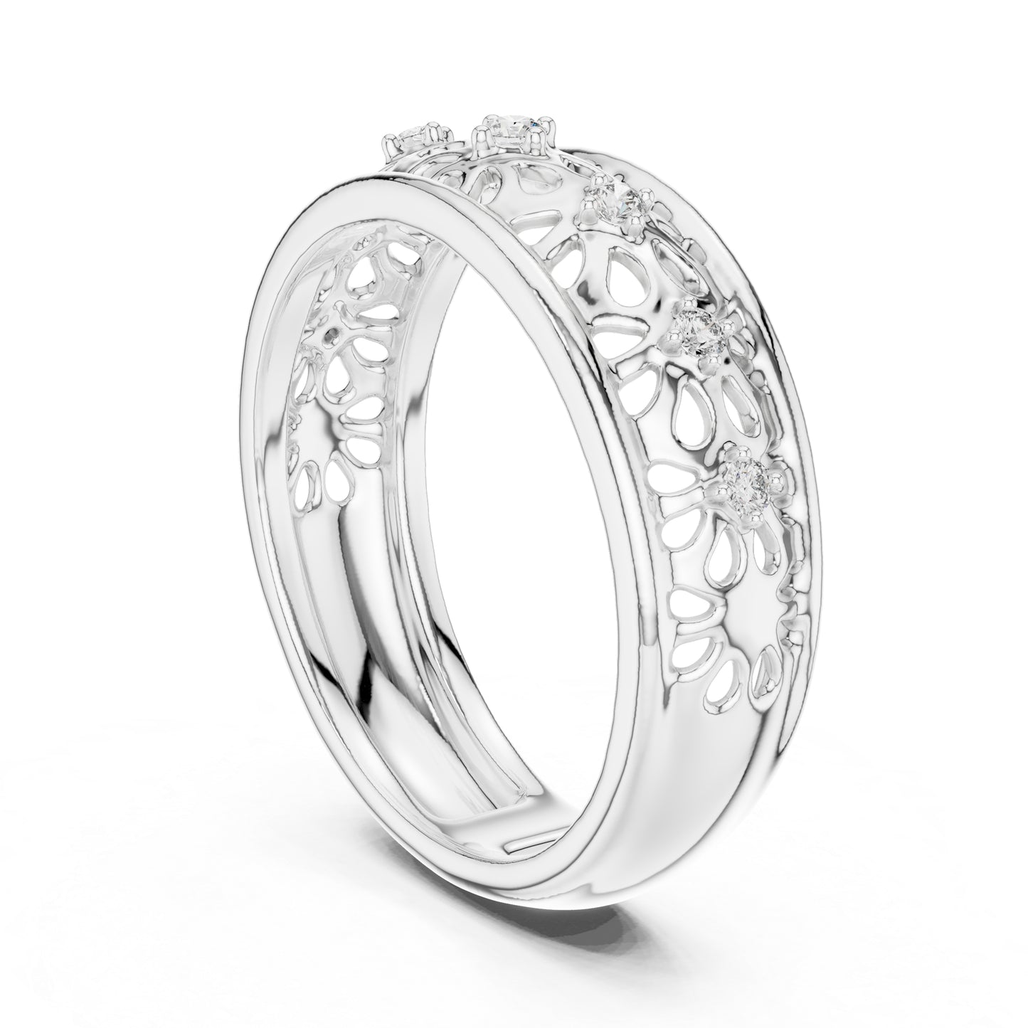 14K Rose Gold Round Cut Diamond Engagement Ring for Women | Engagement Wear | Pure Carat