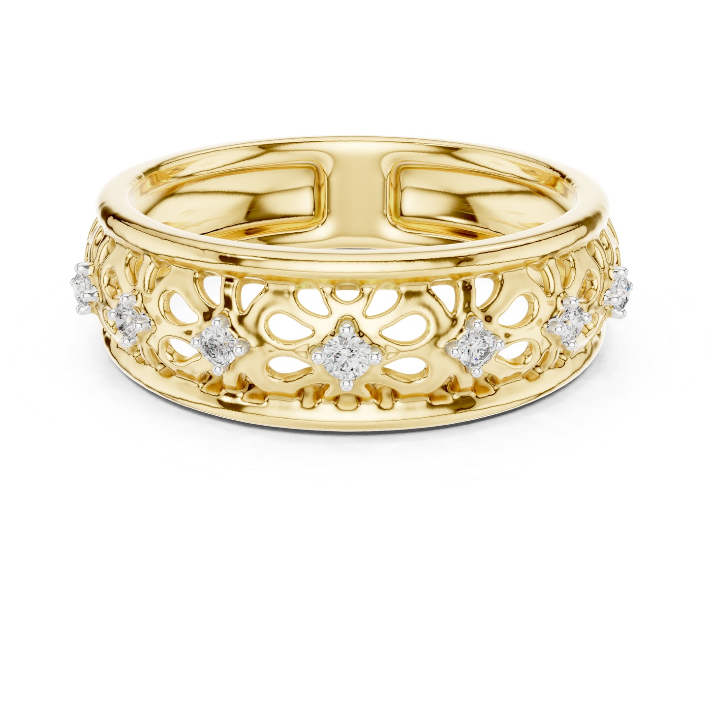 14K Rose Gold Round Cut Diamond Engagement Ring for Women | Engagement Wear | Pure Carat