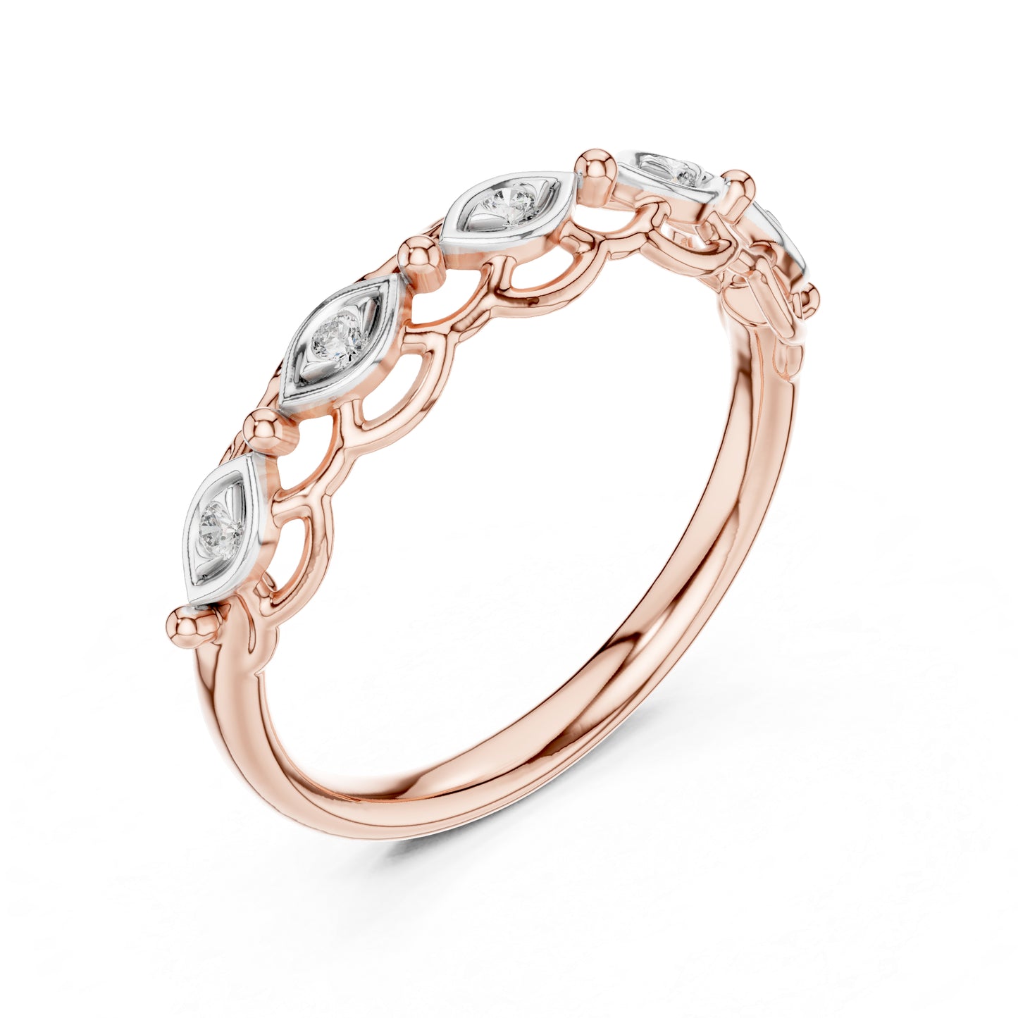 14K White Gold Round Lab-Grown Diamond Ring for Women | Everyday Wear | Pure Carat