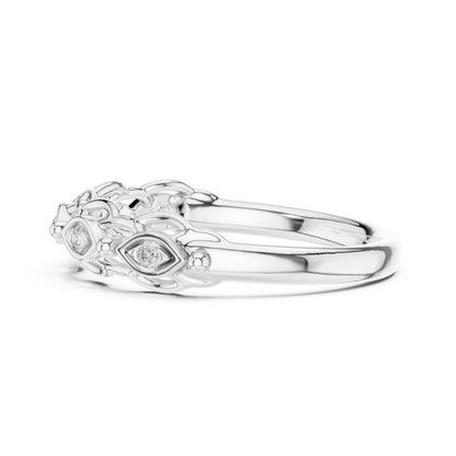 14K White Gold Round Lab-Grown Diamond Ring for Women | Everyday Wear | Pure Carat