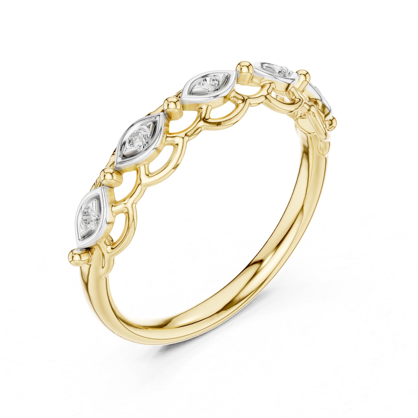 14K White Gold Round Lab-Grown Diamond Ring for Women | Everyday Wear | Pure Carat