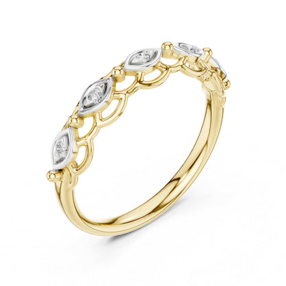 14K White Gold Round Lab-Grown Diamond Ring for Women | Everyday Wear | Pure Carat