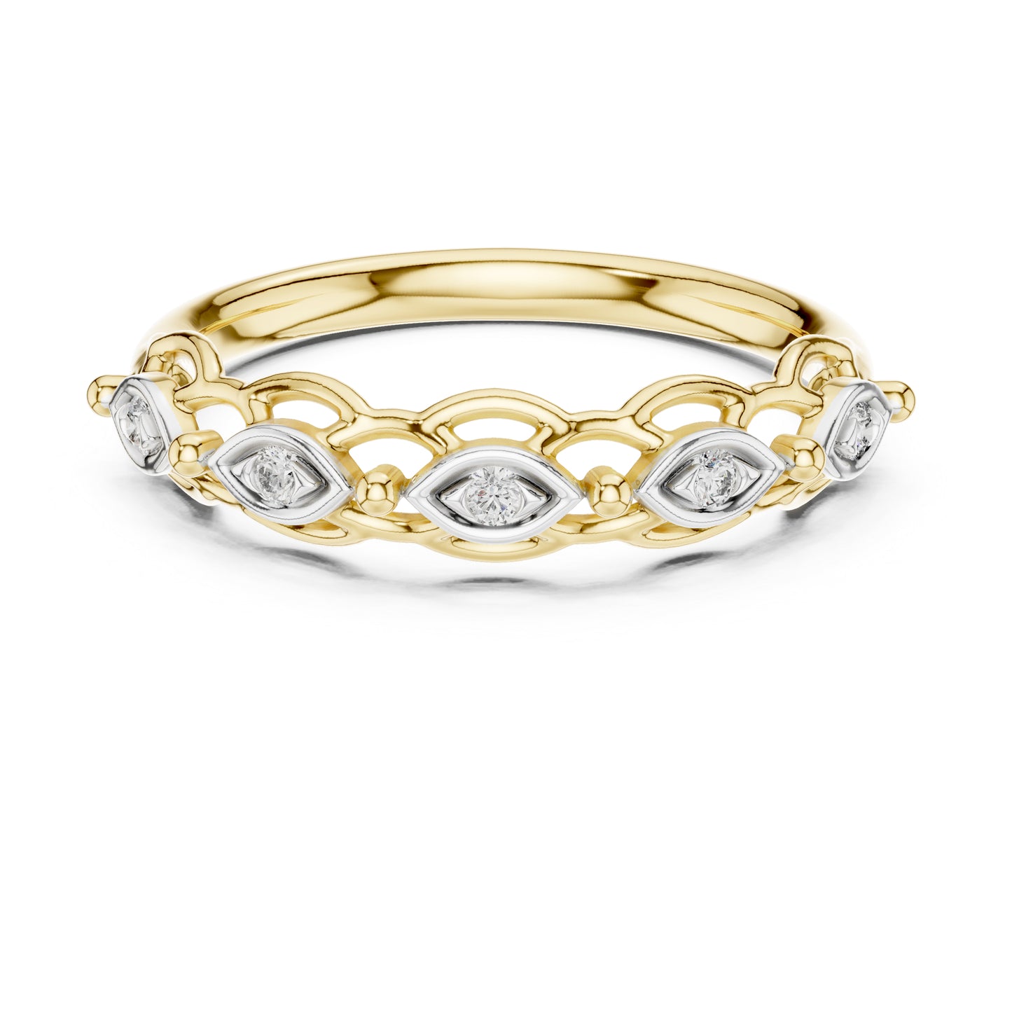 14K White Gold Round Lab-Grown Diamond Ring for Women | Everyday Wear | Pure Carat