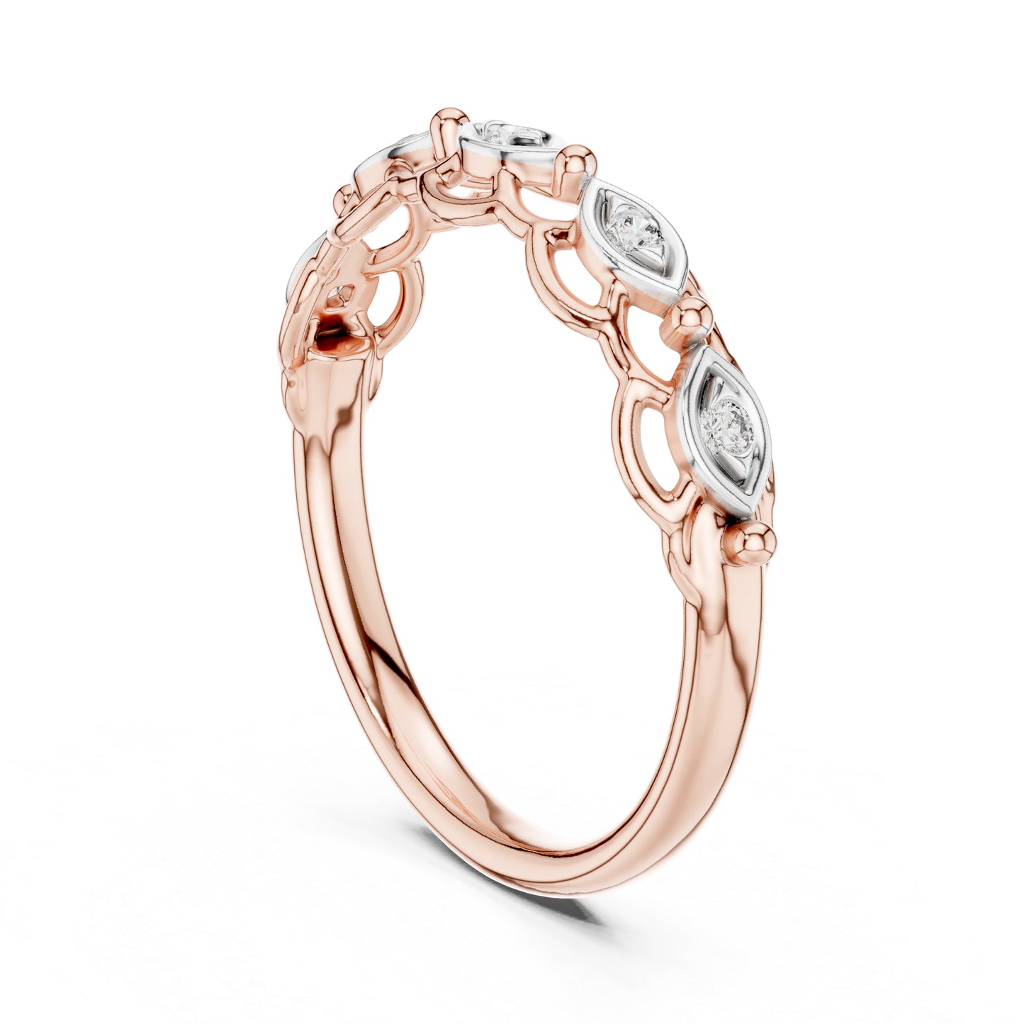 14K White Gold Round Lab-Grown Diamond Ring for Women | Everyday Wear | Pure Carat