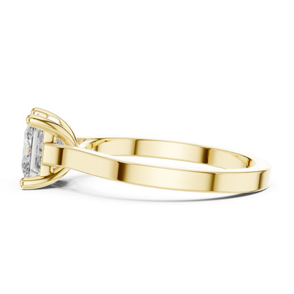 14K Yellow Gold Princess Lab-Grown Diamond Engagement Ring for Women | Pure Carat