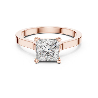14K Yellow Gold Princess Lab-Grown Diamond Engagement Ring for Women | Pure Carat