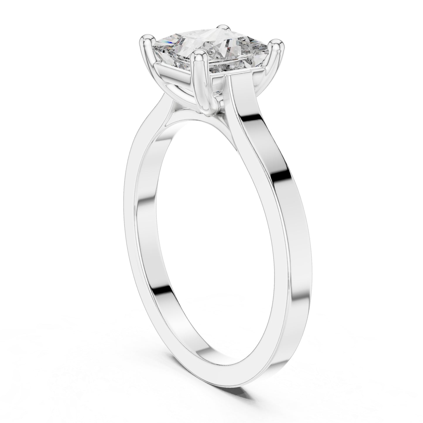 14K Yellow Gold Princess Lab-Grown Diamond Engagement Ring for Women | Pure Carat