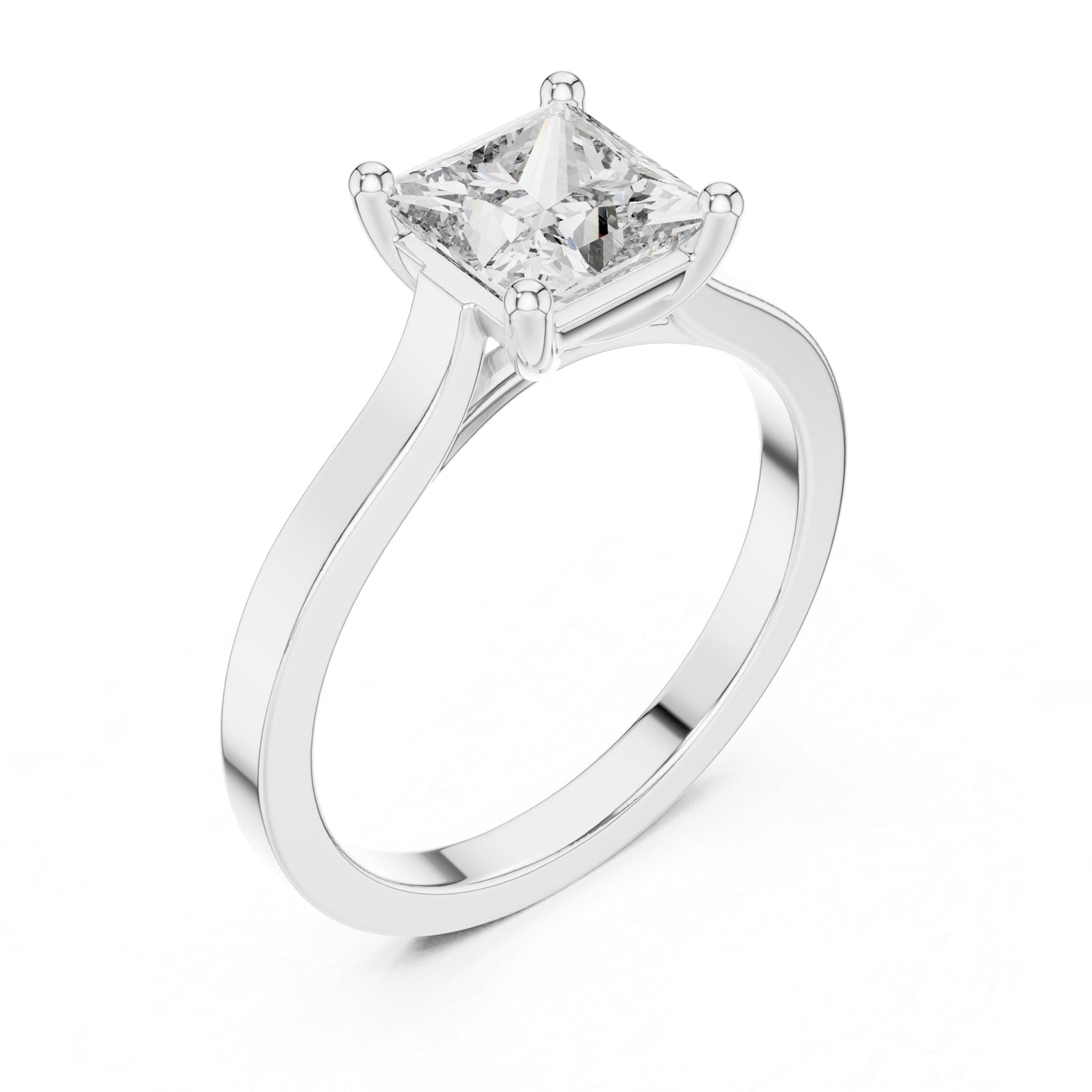 14K Yellow Gold Princess Lab-Grown Diamond Engagement Ring for Women | Pure Carat