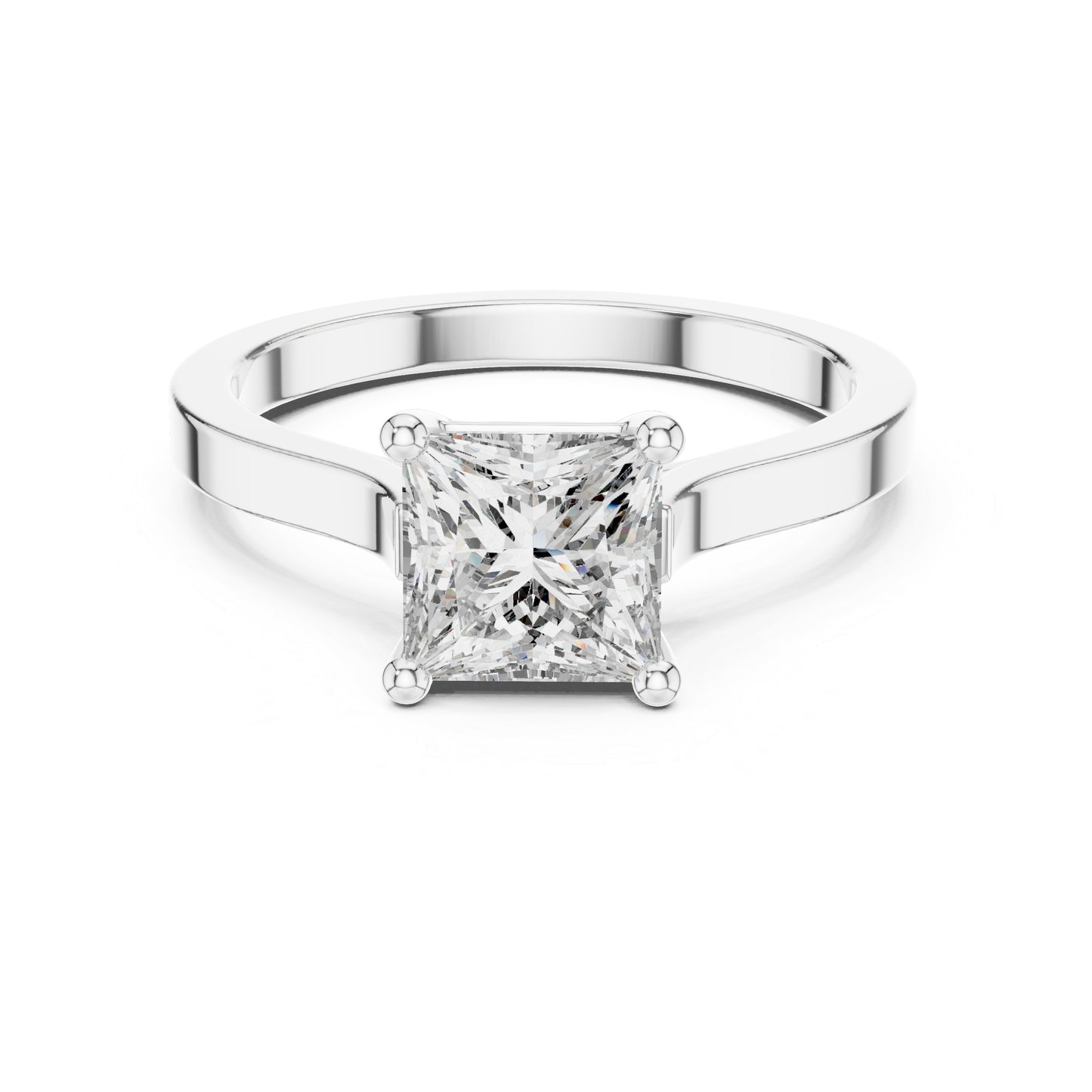 14K Yellow Gold Princess Lab-Grown Diamond Engagement Ring for Women | Pure Carat