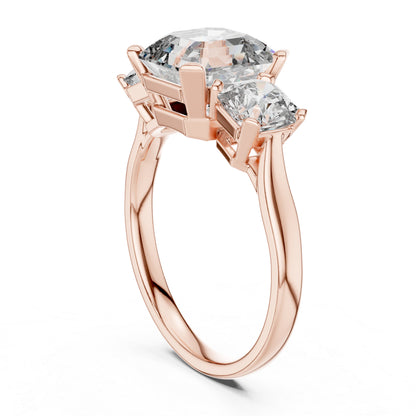 14K Yellow Gold Radiant & Emerald Lab-Grown Diamond Ring for Women | Everyday Wear | Pure Carat