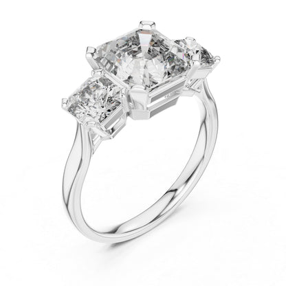 14K Yellow Gold Radiant & Emerald Lab-Grown Diamond Ring for Women | Everyday Wear | Pure Carat