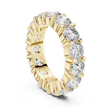 18K Rose Gold Round Lab-Grown Diamond Drop Ring for Women – Pure Carat