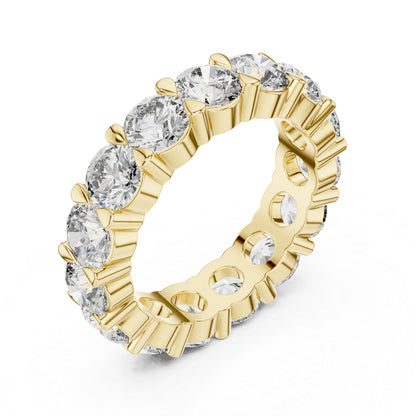 18K Rose Gold Round Lab-Grown Diamond Drop Ring for Women – Pure Carat