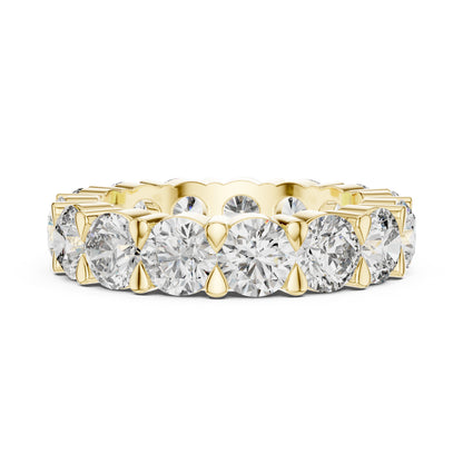 18K Rose Gold Round Lab-Grown Diamond Drop Ring for Women – Pure Carat