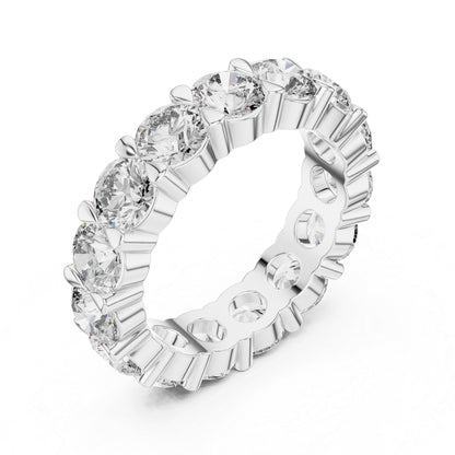 18K Rose Gold Round Lab-Grown Diamond Drop Ring for Women – Pure Carat