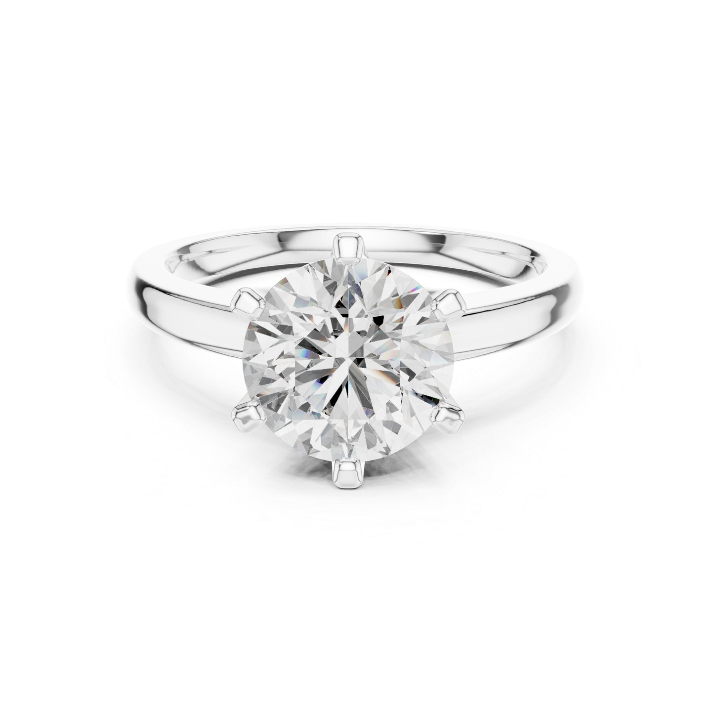 18K Yellow Gold Round Lab-Grown Diamond Ring for Women | Anniversary Gift | Pure Carat