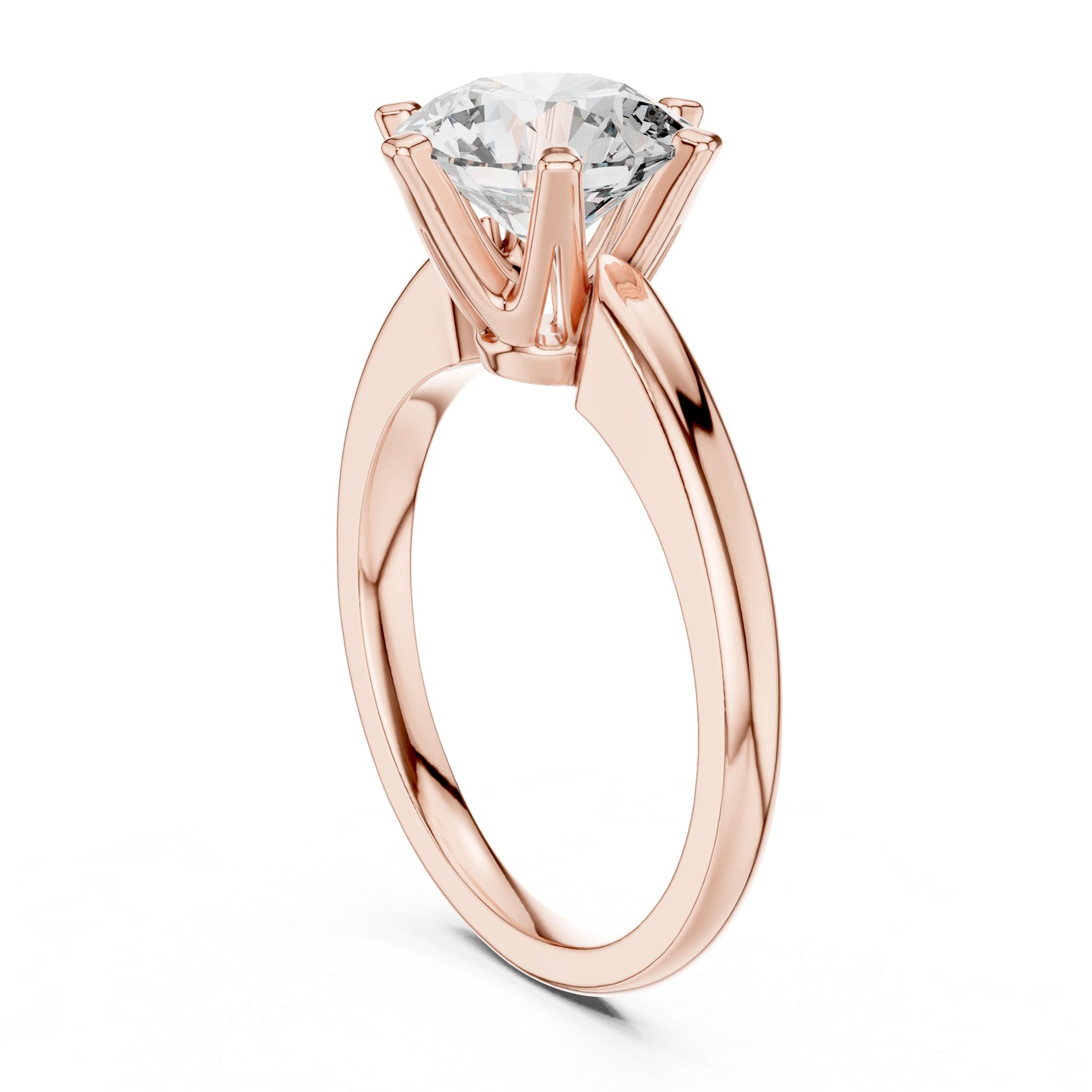 18K Yellow Gold Round Lab-Grown Diamond Ring for Women | Anniversary Gift | Pure Carat