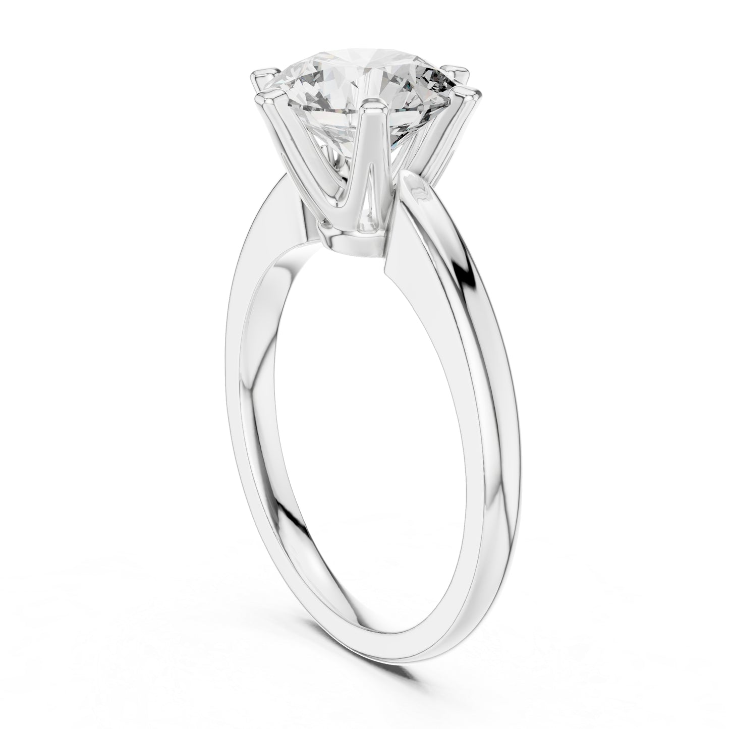 18K Yellow Gold Round Lab-Grown Diamond Ring for Women | Anniversary Gift | Pure Carat