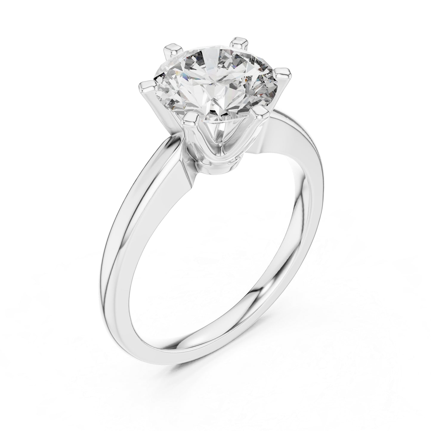 18K Yellow Gold Round Lab-Grown Diamond Ring for Women | Anniversary Gift | Pure Carat